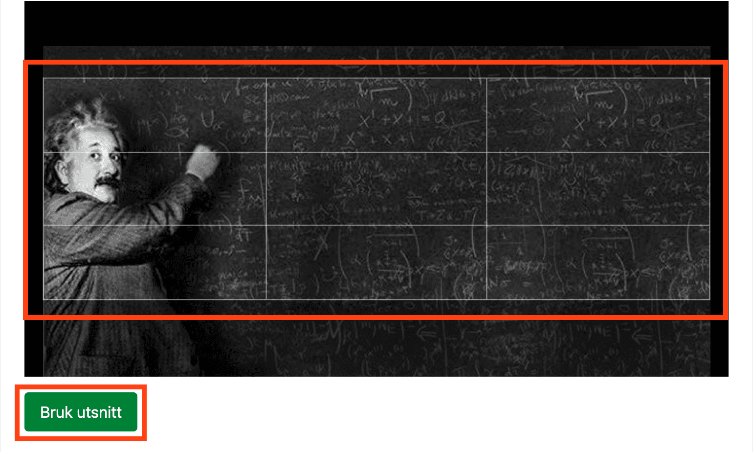 Beskjær forsidebildet